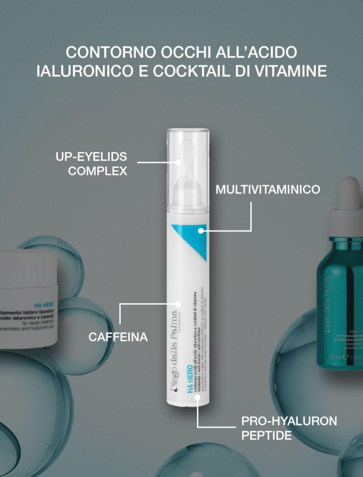 CONTORNO OCCHI ALL'ACIDO IALURONICO E COCKTAIL DI VITAMINE - 15 ml