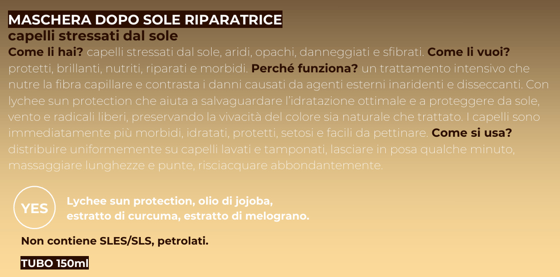 MASCHERA DOPO SOLE RIPARATRICE - 150 ML